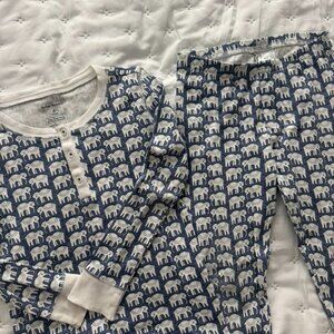 Roller Rabbit Hathi Print Children's Pajamas Size 6